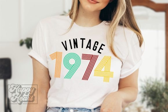 Download Vintage 1974 50th Birthday Retro SVG - 1974 Collection