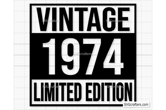 Download Vintage 1974 Svg Png, 48th Birthday Svg - 1974 Collection