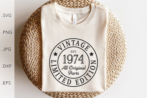 Download Vintage 1974 Limited Edition SVG PNG - 1974 Collection